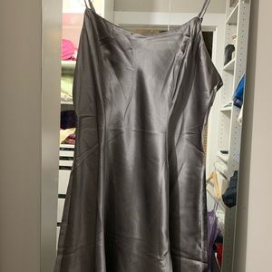 NWOT Metallic Gray Chemise/slip